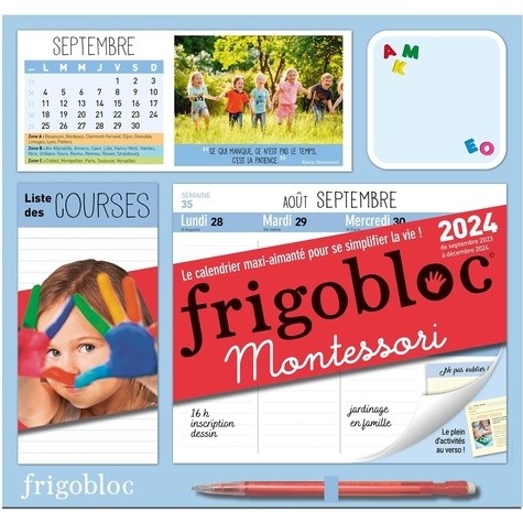  Frigobloc Hebdomadaire 2024 Montessori (de sept. 2023 à déc. 2024) 