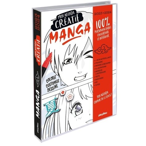  Agenda scolaire diy manga 2023-2024 