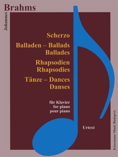  Brahms - Scherzo, Ballades, Rhapsodies et danses - pour piano - Partition 