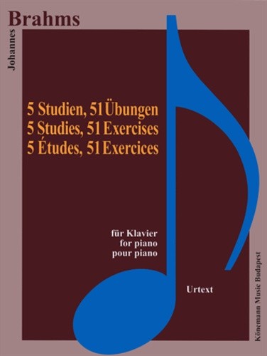 Brahms 5 études et 51 exercices - pour piano - Partition Brahms 5 études et 51 exercices - pour piano - Partition