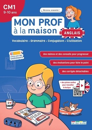  Mon prof à la maison - Anglais CM1 - Vocabulaire, orthographe, grammaire, civilisation 