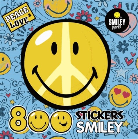  Peace & love - 500 stickers smiley  