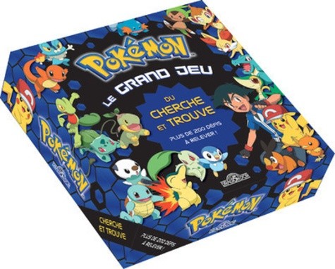  Pokémon le grand jeu du cherche et trouve - Plus de 200 défis à relever ! Contient : un plateau de jeu, 200 cartes défis, un dé, un sablier, 20 cartes, des pions 