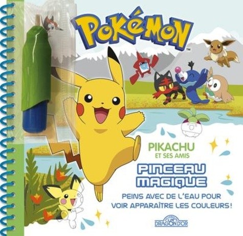  Pokémon : Pikachu et ses amis - Peins avec de l'eau pour voir apparaître les couleurs !  