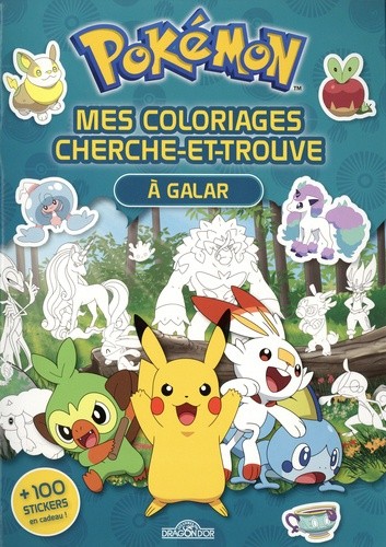  Pokémon. Mes coloriages cherche-et-trouve à Galar  