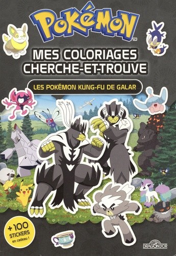  Mes coloriages cherche-et-trouve Pokémon - Les Pokémon Kung-Fu de Galar 