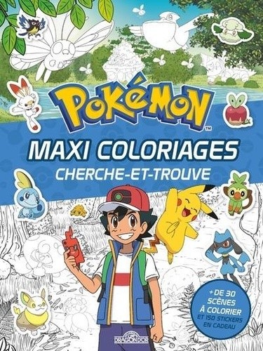  Pokémon - Maxi coloriages cherche-et-trouve 