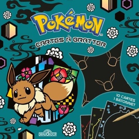  Pokémon Cartes à gratter Wagara - Avec 10 cartes et 1 bâtonnet 