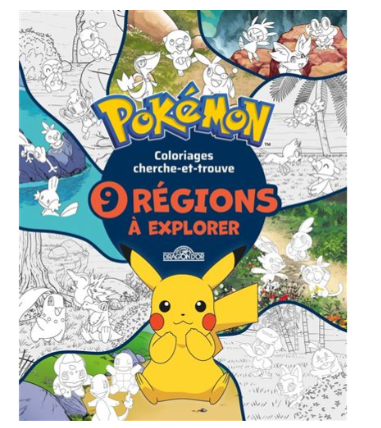 POKEMON - MES COLORIAGES DES 9 REGIONS