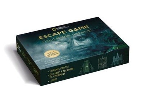  Escape game - Civilisations disparues ; 3 enquêtes de 45 minutes  