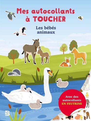  Mes autocollants à toucher Les bébés animaux  