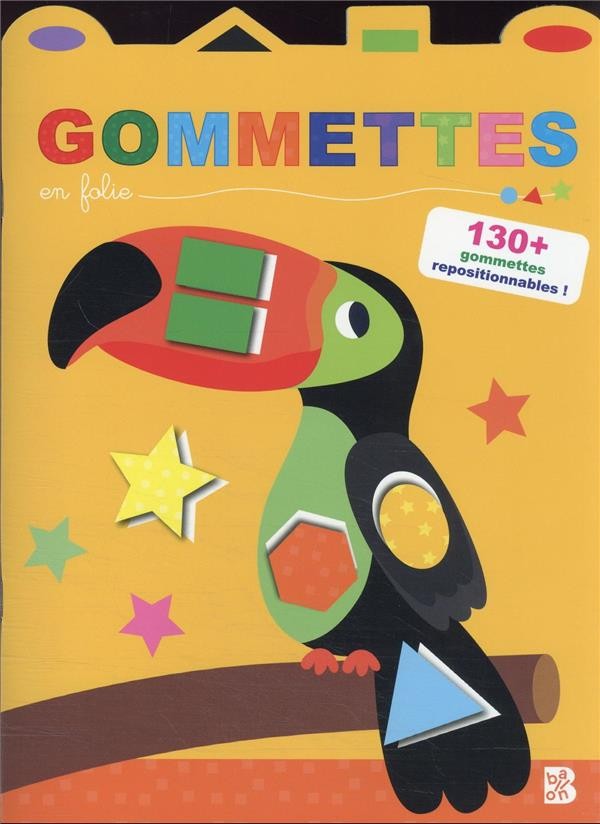  Gommettes en folie ; toucan 