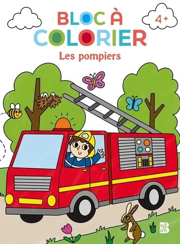 Bloc à colorier - Les pompiers 