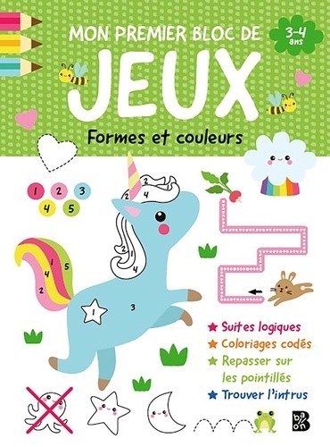  Mon premier bloc de jeux - Formes et couleurs 