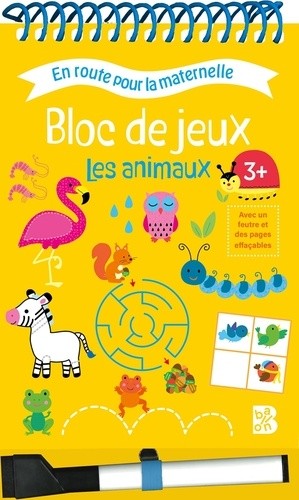  ERPM Bloc avec spirales et feutre - Les animaux 