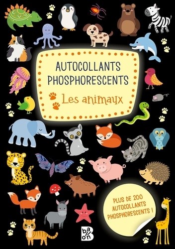  Autocollants phosphorescents - Les animaux 