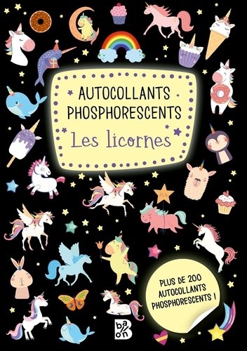  Autocollants phosphorescents - Les licornes 