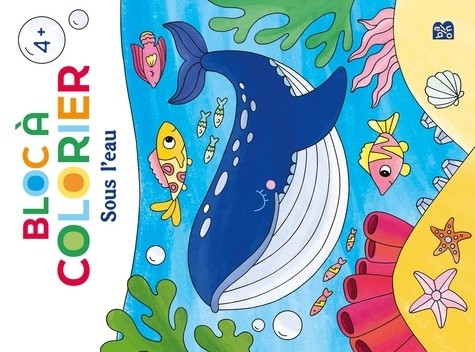  Bloc à colorier : Sous l'eau 