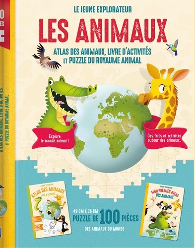 Les animaux - Coffret en 2 volumes : Atlas des animaux, livre d'activités et puzzle du royaume animal Les animaux - Coffret en 2 volumes : Atlas des animaux, livre d'activités et puzzle du royaume animal