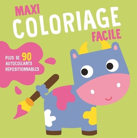  Maxi coloriage facile - La vache  