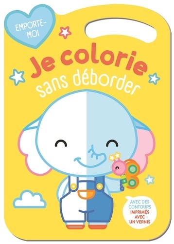  Je colorie sans déborder l'éléphant  