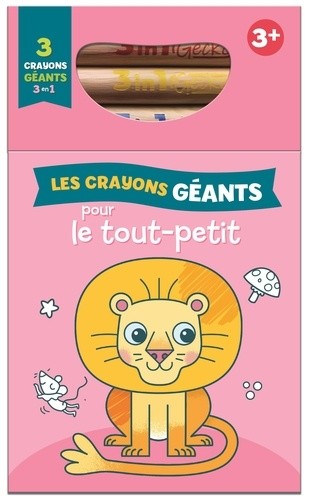  Lion - Avec 3 crayons  