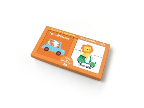 Les véhicules - Avec 1 livre et 10 puzzles  