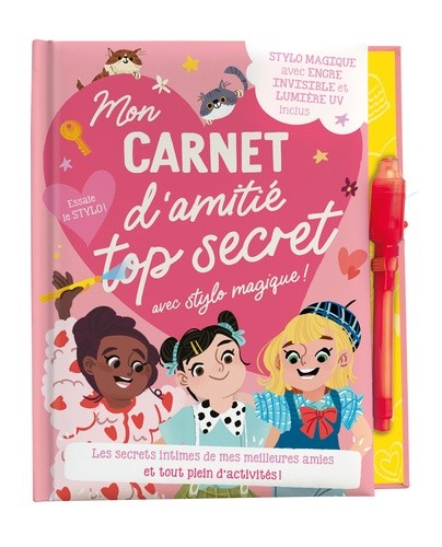  Mes secrets d'amour et d'amitié - Avec un stylo magique  