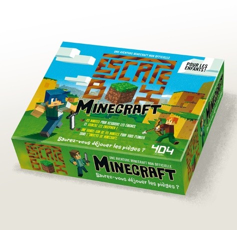 Escape box Minecraft - Contient : 1 livret, 40 cartes, 1 bande-son de 45 minutes, 1 poster Escape box Minecraft - Contient : 1 livret, 40 cartes, 1 bande-son de 45 minutes, 1 poster