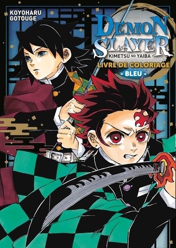  Demon Slayer - Livre de coloriage Bleu  