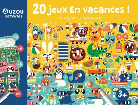  20 jeux en vacances ! - On holiday - De vacaciones - Avec un feutre effaçable 