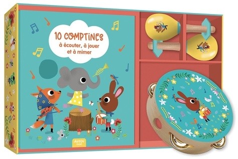  MON COFFRET D'ÉVEIL MUSICAL (NE) - 10 COMPTINES À ÉCOUTER, À JOUER ET À MIMER 