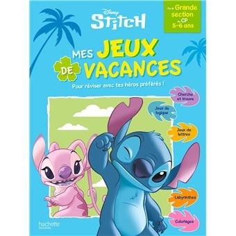 DISNEY - STITCH - MES JEUX DE VACANCES 2026 - DE LA GRANDE SECTION AU CP