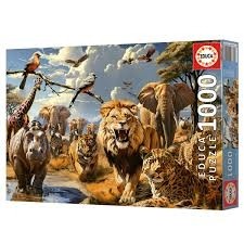 PUZZLE 1000PCS ANIMAUX SAUVAGES 19920