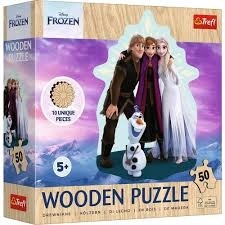 PUZZLES 50 WOODEN CONTOUR PUZZLE DISNEY FROZEN 2 20283