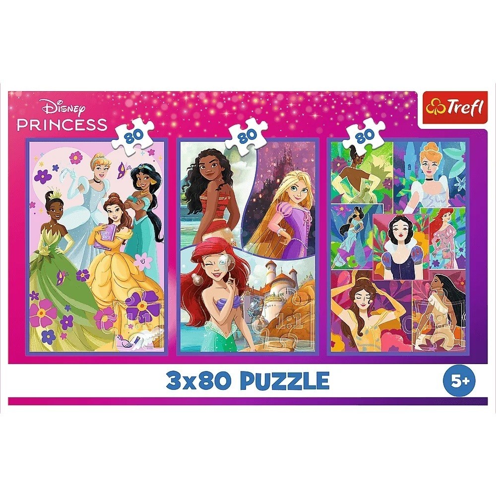 PUZZLES 3X80 PRINCESSES FRIENDS 34884