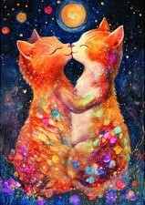 Trefl Puzzle Animaux 500 Pièces Baiser Au Clair De Lune Chats