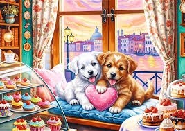 PUZZLE 500 Puzzle L'amour des chiots 37554