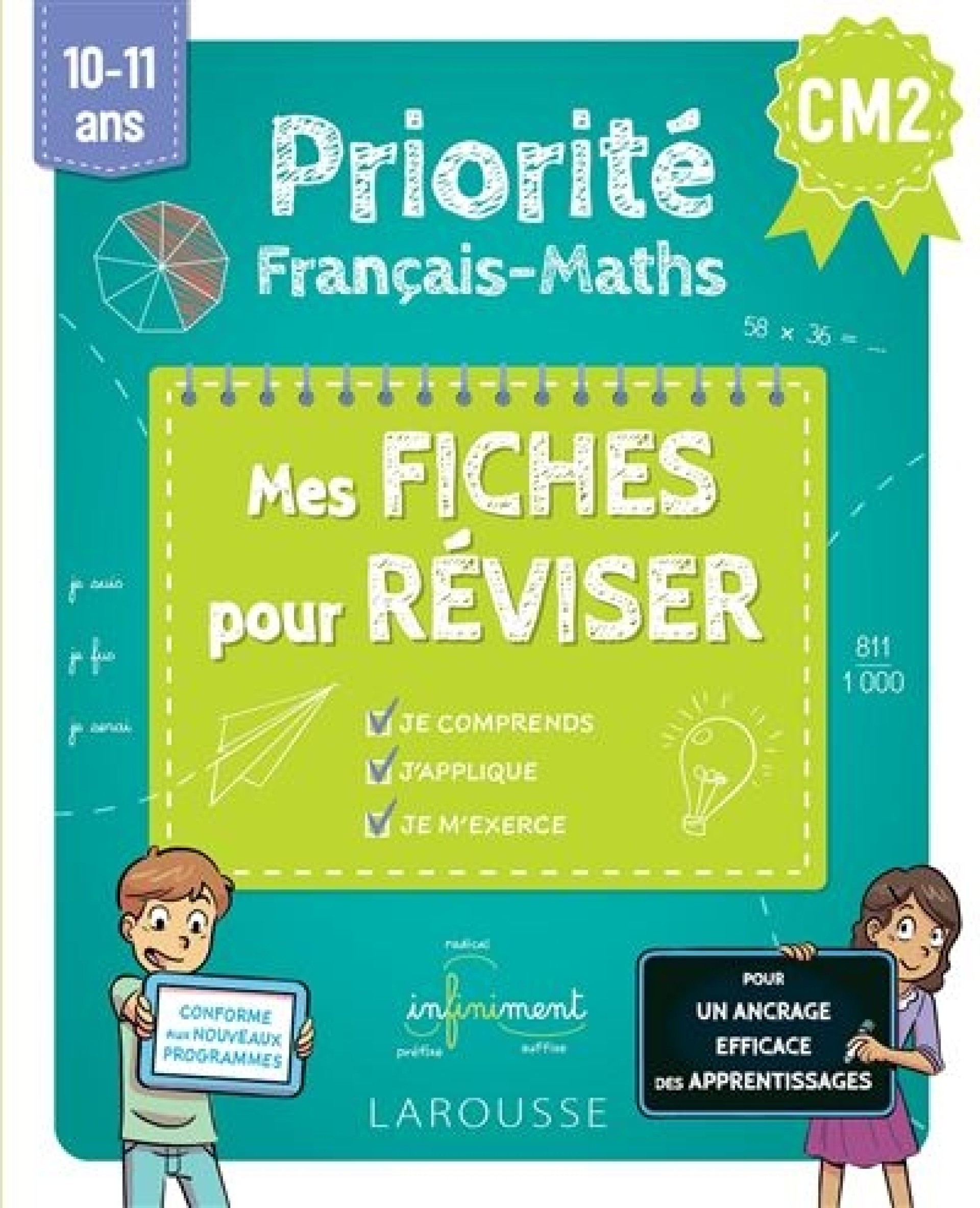PRIORITE FRANCAIS MATHS - MES FICHES POUR REVISER - CM2 - Livre